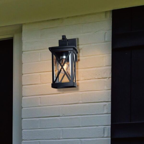 جداري خارجي اسود E27 بدون لمبة روني