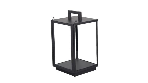 صندوق اضاءة شموع ديكورية خارجي - أسود