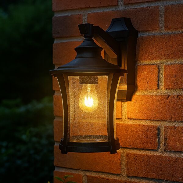 إضاءة جدارية خارجية E27 اندريا - اسود