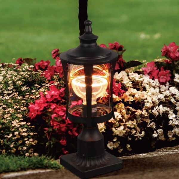 انارة سور خارجي ايلفيش - اسود