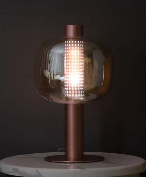 ابجورة طاولة مودرن 26 سم ميشو - بني