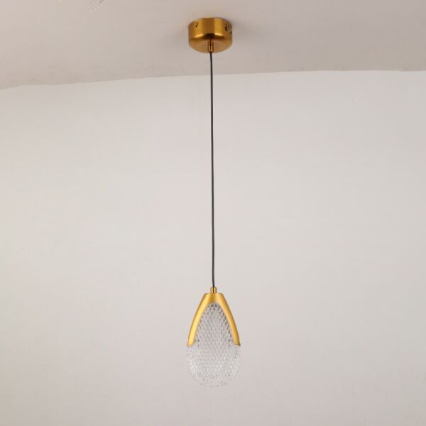 إنارة معلقة رين - ذهبي