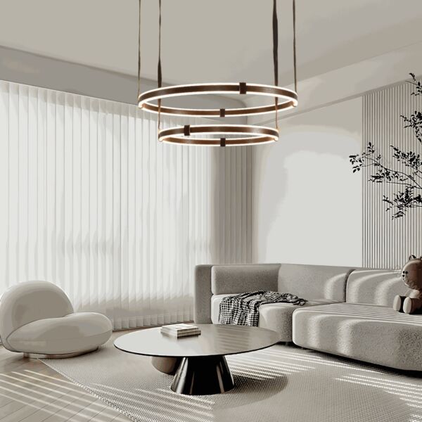 انارة معلقة بني مودرن 110 واط