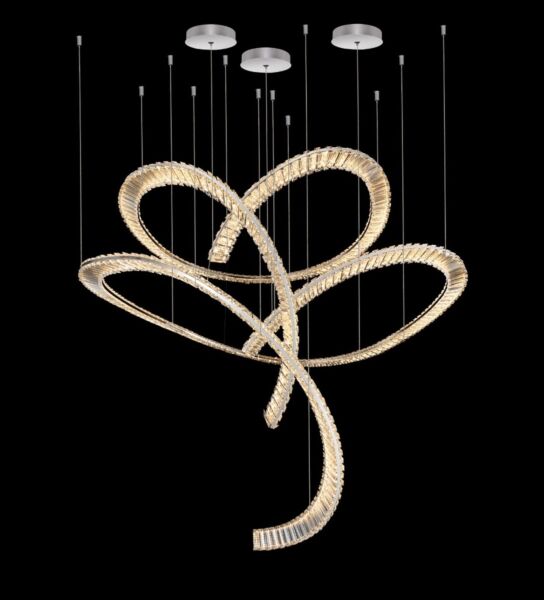 ثريا كريستال 120 واط مينو - فضي