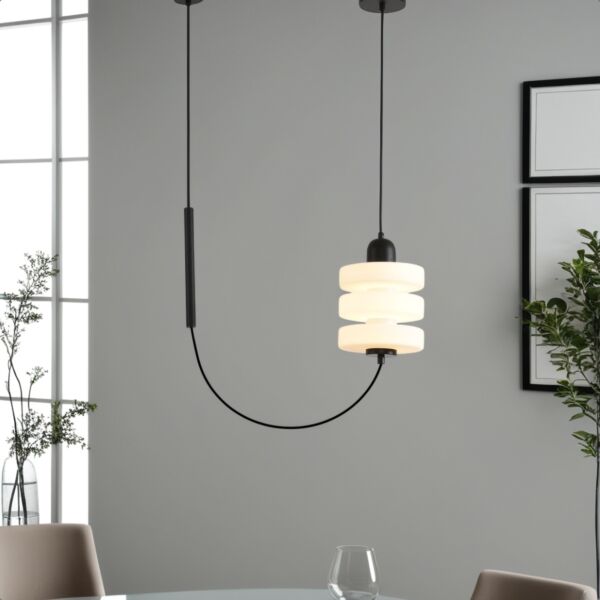 اضاءة معلقة مودرن ايليا 5 واط - اسود وابيض