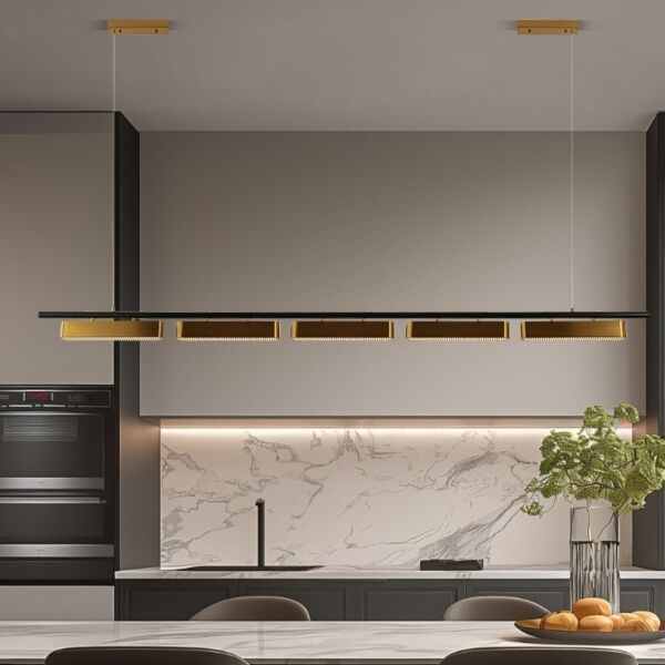 انارة معلقة مودرن 220 سم - ذهبي