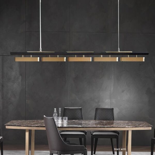 انارة معلقة مودرن 220 سم - ذهبي