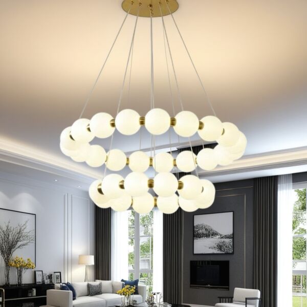 اضاءة معلقة مودرن 40 واط نيجو - شفاف ونحاسي