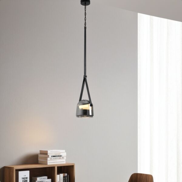 اضاءة معلقة مودرن رينو - اسود