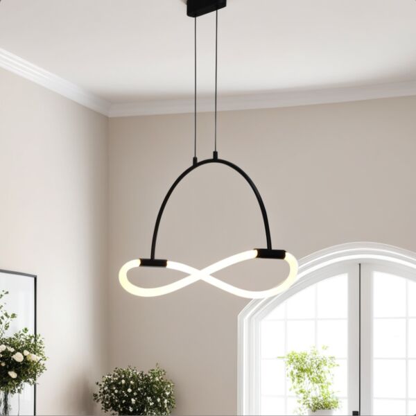 اضاءة معلقة مودرن بارو 70 سم - اسود