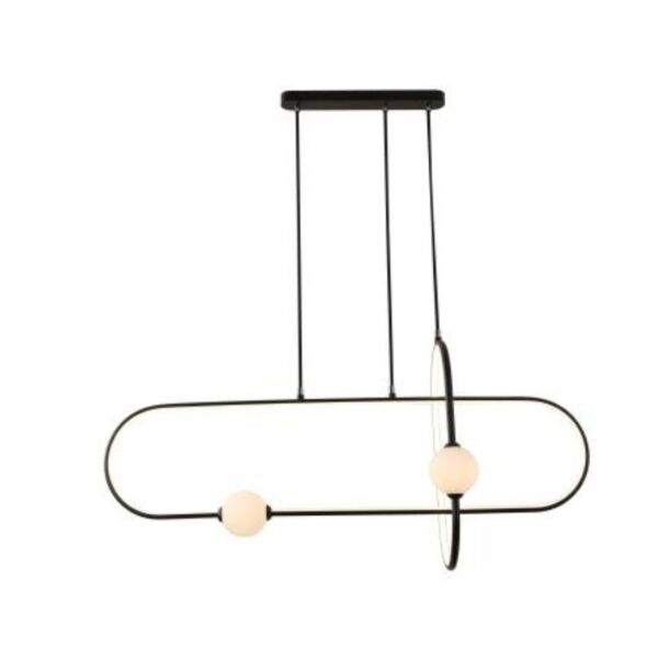 إنارة معلقة مودرن بإمكانية تحكم عن بعد - أسود