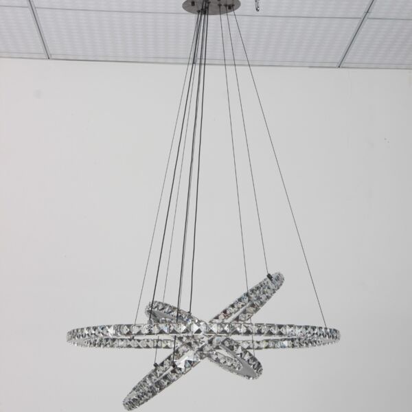 انارة معلقة فضي نيوكلاسيك ويند 3 دوائر