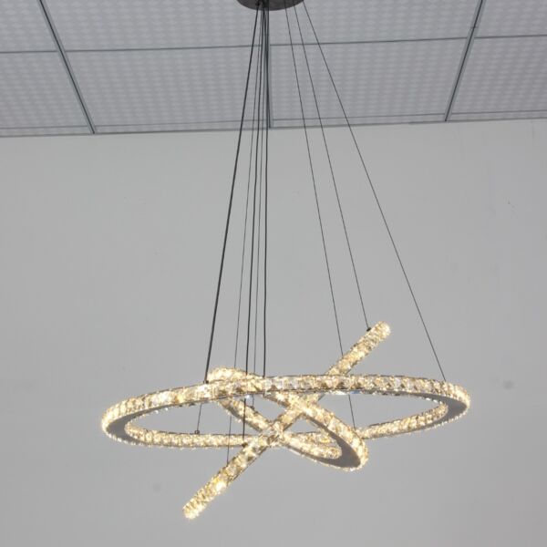 انارة معلقة فضي نيوكلاسيك ويند 3 دوائر