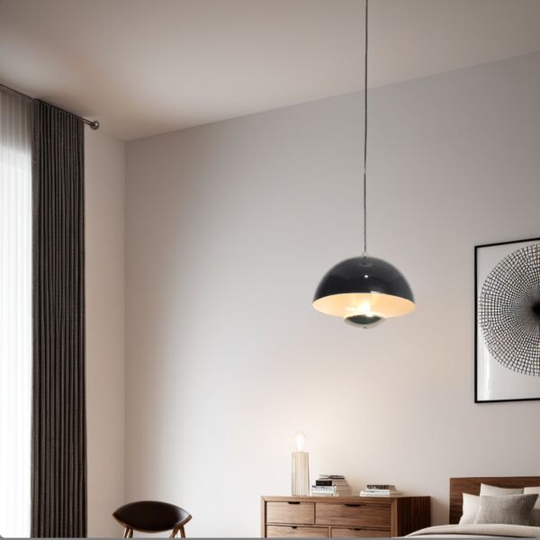 اضاءة معلقة 6 واط ثلاث ألوان إضاءة مع حساس حركة - أسود