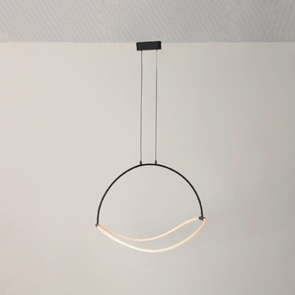 اضاءة معلقة مودرن بارو 55 سم - اسود