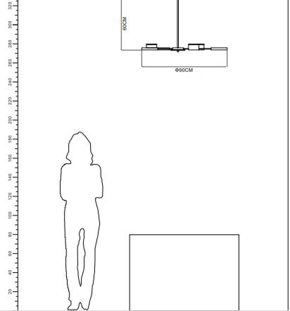 انارة معلقة علي شكل اذرع