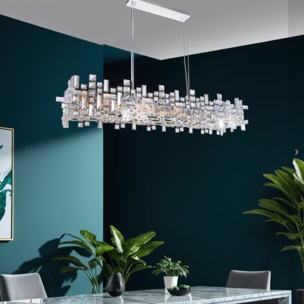 ثريا كلاسيك كايلا مستطيلة - فضي