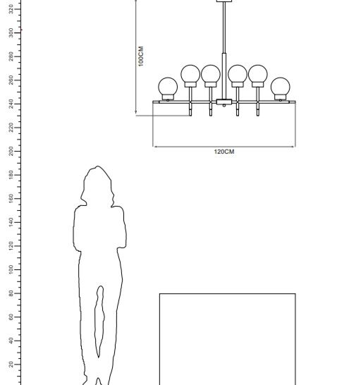 انارة معلقة مودرن أسود وذهبي 12 لمبة G9