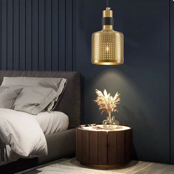 انارة معلقة بدون لمبة نحاسي تولاي