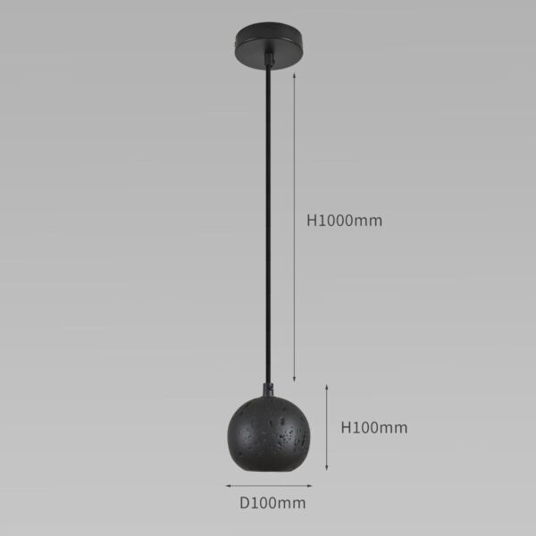 انارة معلقة اسود بدون لمبة