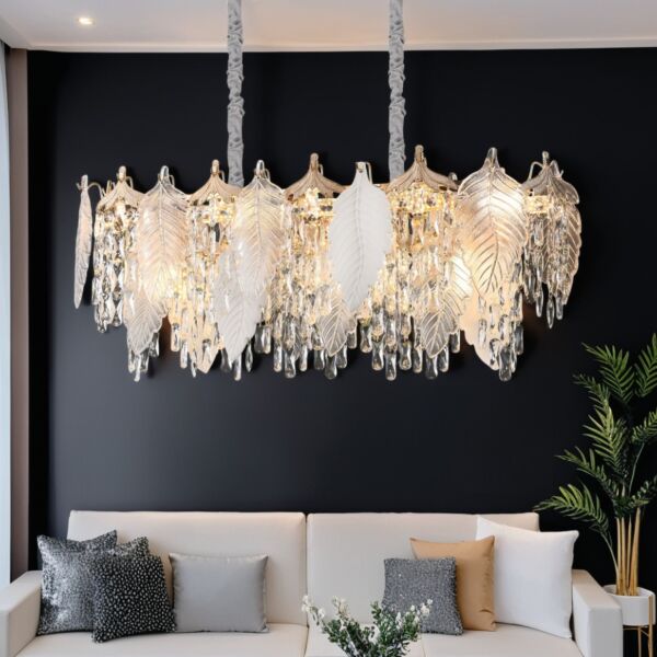 ثريا نيوكلاسيك 85X95 سم - شفاف وذهبي