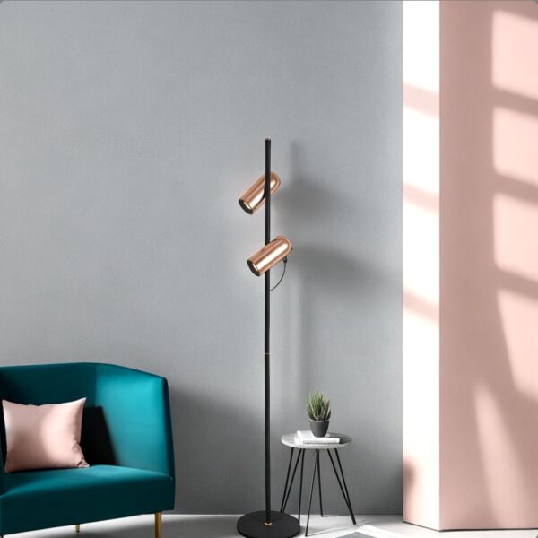 ابجورة ارضية 150 سم روبيكا - اسود وذهبي