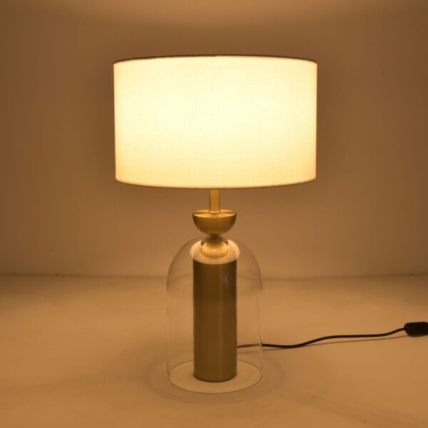 ابجورة طاولة 60 سم سيلا - ذهبي وابيض