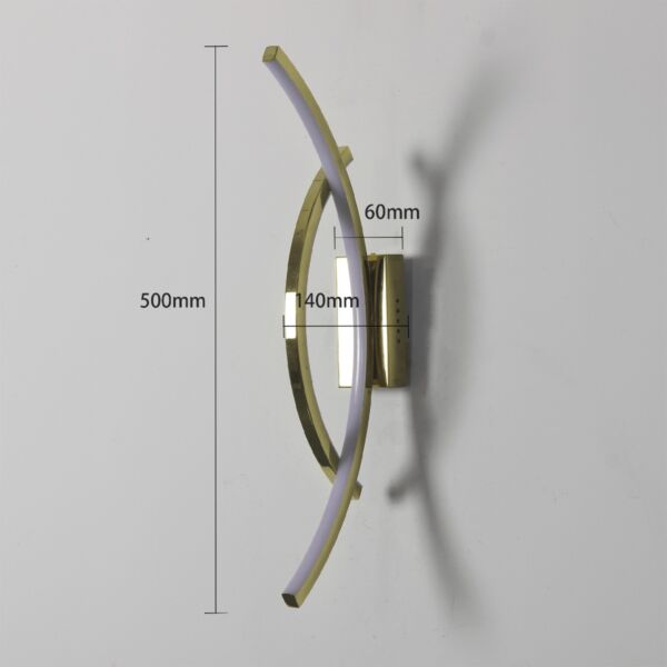 إبليك جداري مودرن 9واط - ذهبي