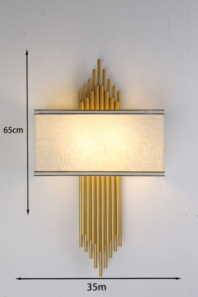 إبليك جداري نيوكلاسيك - ذهبي وابيض