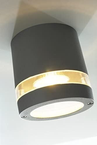 إضاءة جدارية خارجية بدون لمبة - اسود