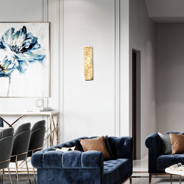 إبليك جداري كريستال 46 سم 10واط - فضي