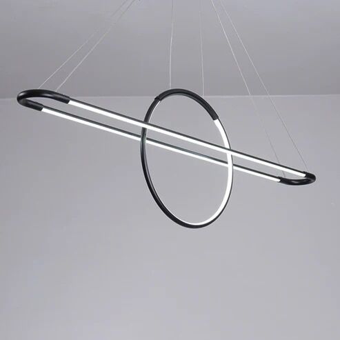 انارة معلقة مودرن اسود 120سم بقوة 30 واط