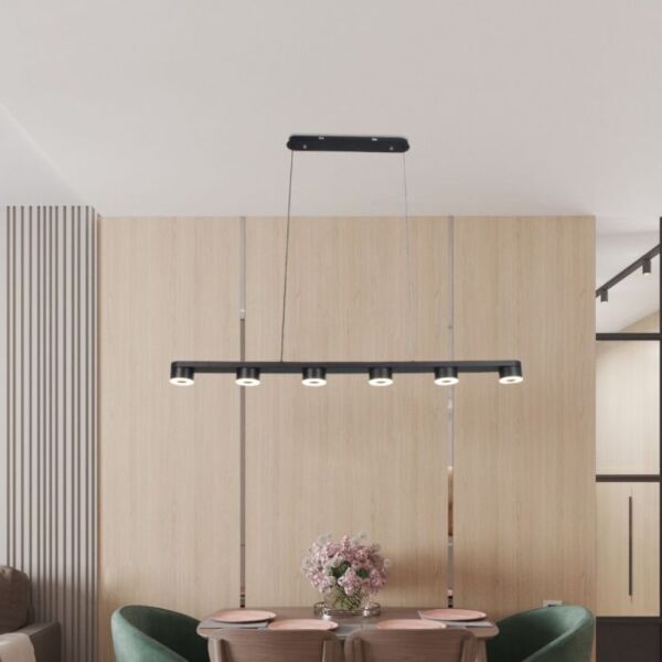 ثريا مودرن لون اسود 120سم بقوة 30 واط