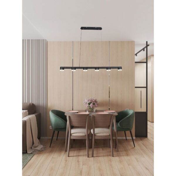 ثريا مودرن لون اسود 120سم بقوة 30 واط