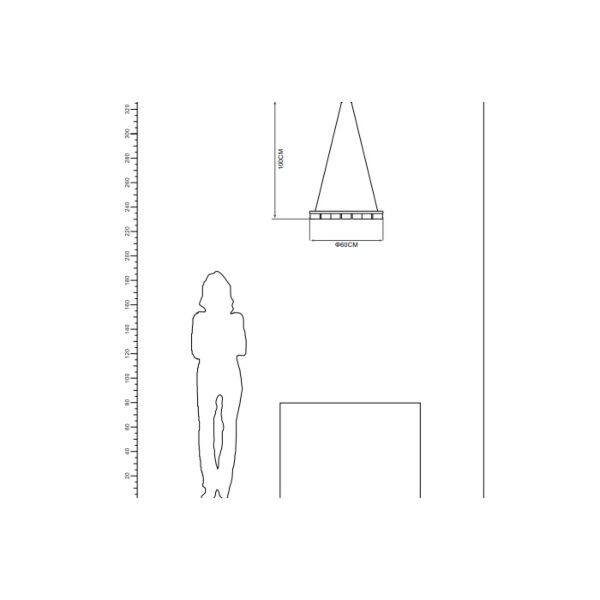 ثريا مودرن اسود دائرية 45واط