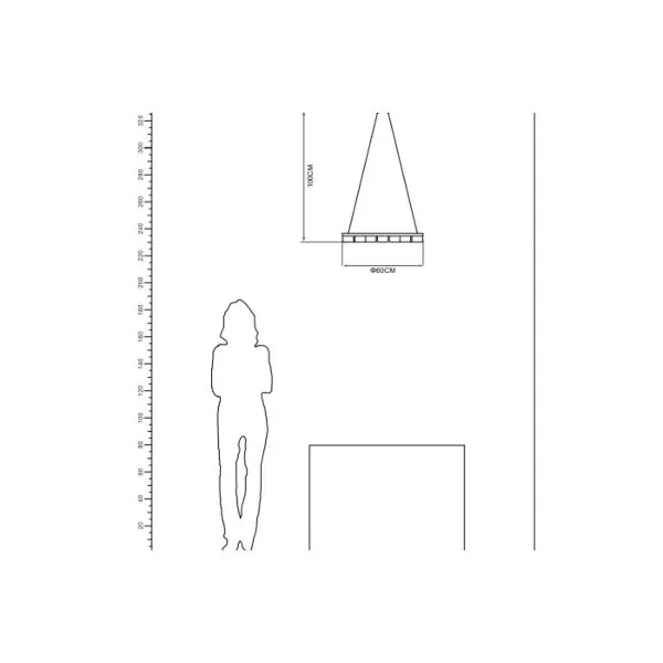 ثريا مودرن اسود دائرية 45واط