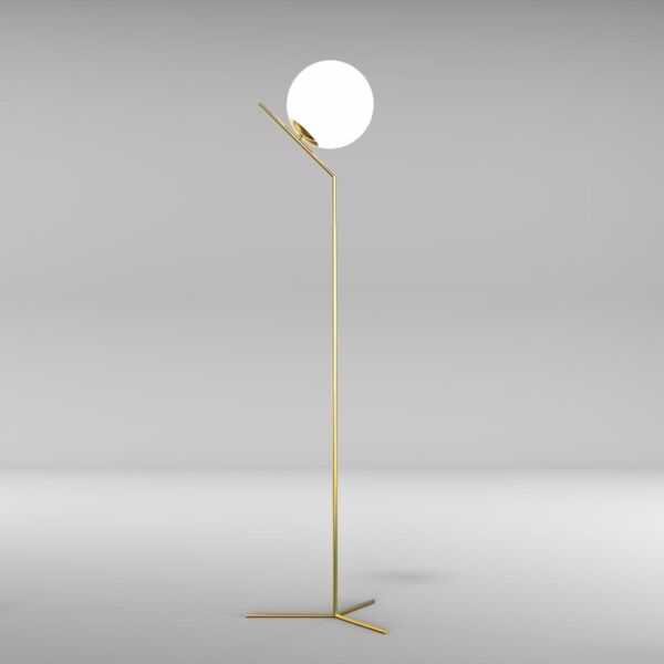 ابجورة ارضية مودرن 160 سم سينو - ذهبي وابيض