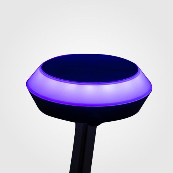 إضاءة جدارية شمسية ملونة بلوتوث - اسود