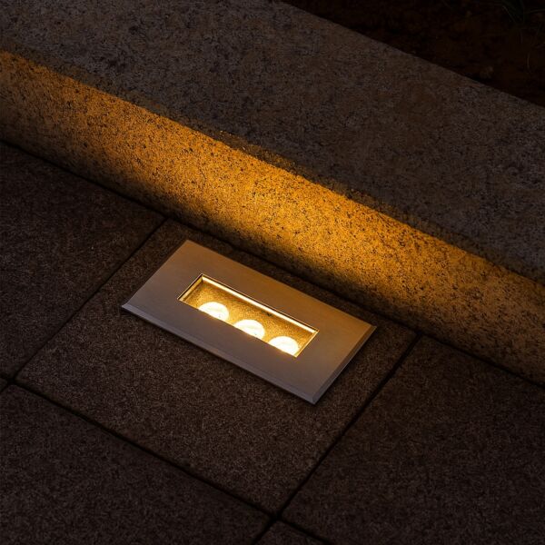  إنارة أرضية نووركو 15 سم غاطس - فضي