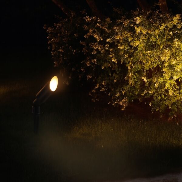 إضاءة ارضية خارجية MR11 - اسود