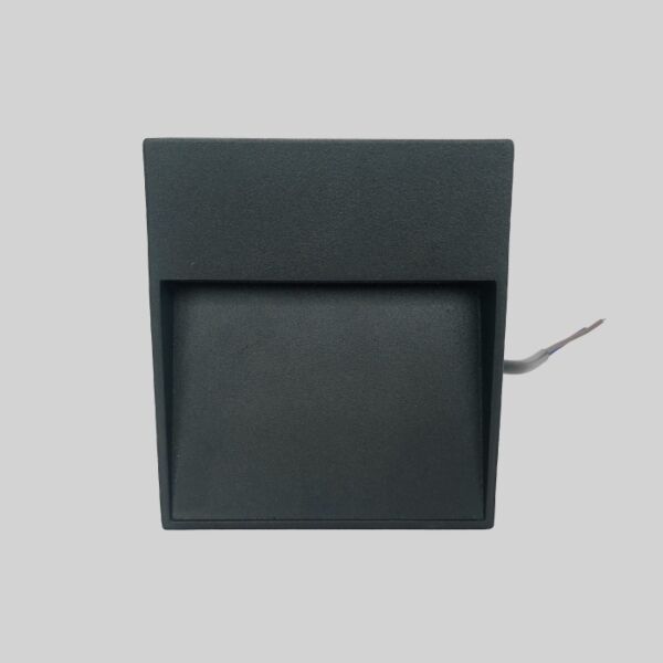 إنارة جدارية خارجية مربع 3 واط 3000K - اسود
