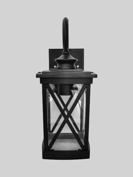 إضاءة جدارية خارجية E27 كاليفور - اسود