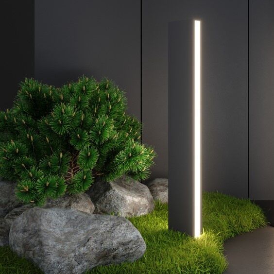 عامود حديقة مودرن 95 سم قاعدة T5