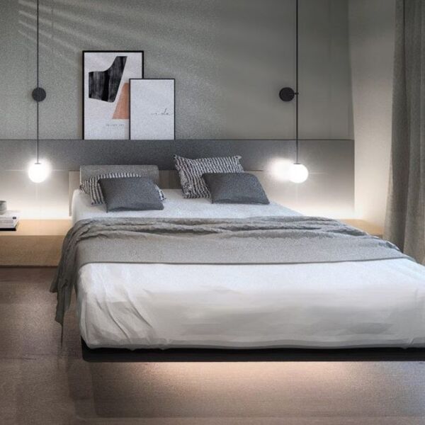 اضاءة جدارية معلقة مينو - اسود