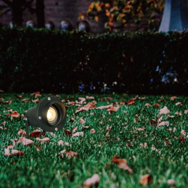 كشاف غرس مع قاعدة GU10 - اسود