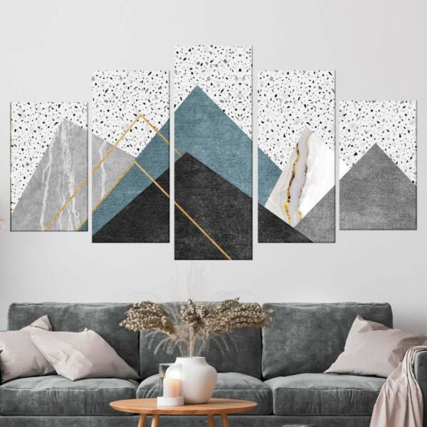 لوحه جدارية كانفس بيراميد  - مقسمة - 5 قطع