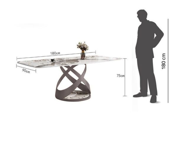 طاولة طعام بدون كراسي سانا - ابيض