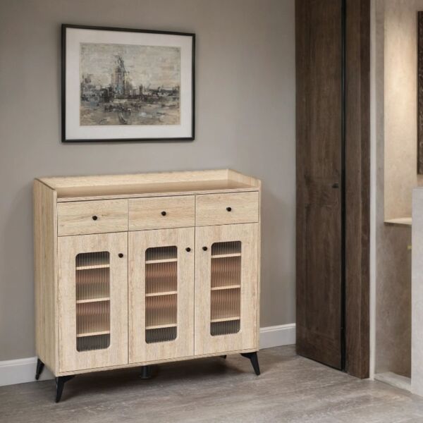 خزانة جانبية 3 باب 100سم اوبرا - خشبي