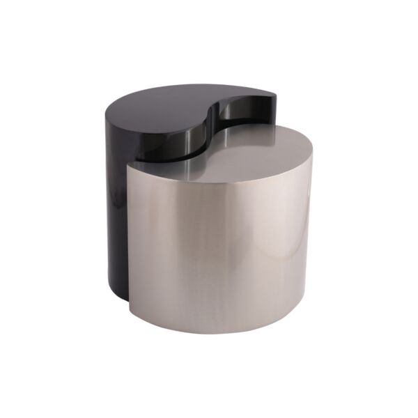 طاولة جانبية قطعتين يوري - اسود وفضي