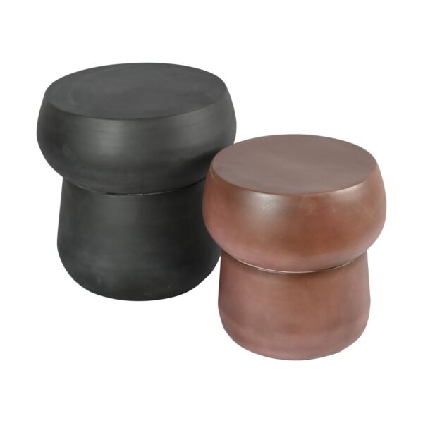 طقم طاولتين جانبيتان إيفان - اسود وبني